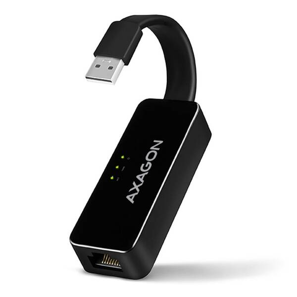 Sieťová karta Axagon ADE-XR, USB 2.0/RJ45 čierna

