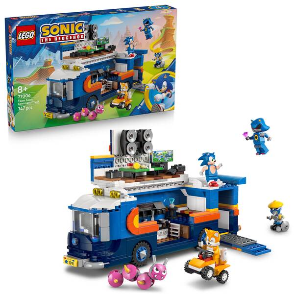 Stavebnica LEGO® Sonic the Hedgehog™ 77006 Veliteľské vozidlo tímu Sonic 

