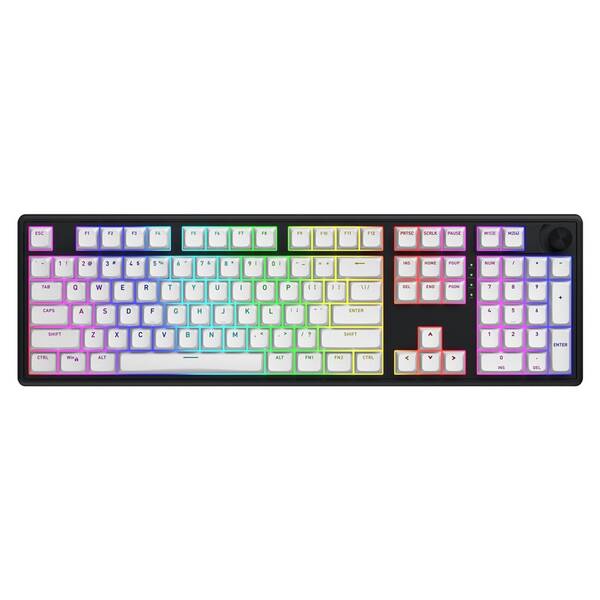 Klávesnica HATOR Skyfall 100 Wireless, US layout čierna/biela

