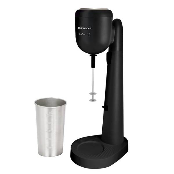 Napeňovač mlieka Rohnson R-4435 Shake it čierny/nerez

