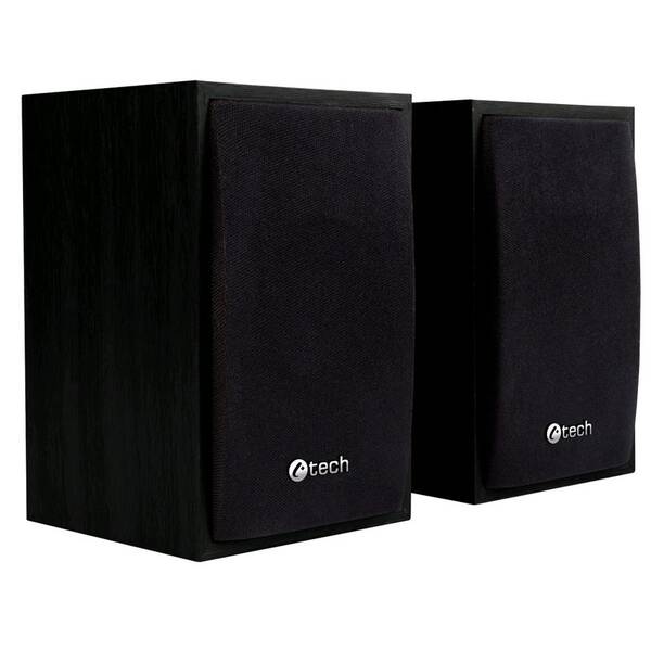 Reproduktory C-Tech SPK-09, 2.0 čierne/drevené


