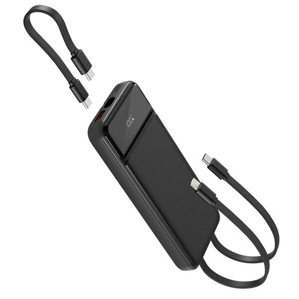 Powerbank Spello by Epico ForcePack 10000mAh, s integrovanými káblami SP11 čierna

