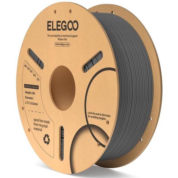 Tlačová struna (filament) Elegoo PLA 1,75mm sivý

