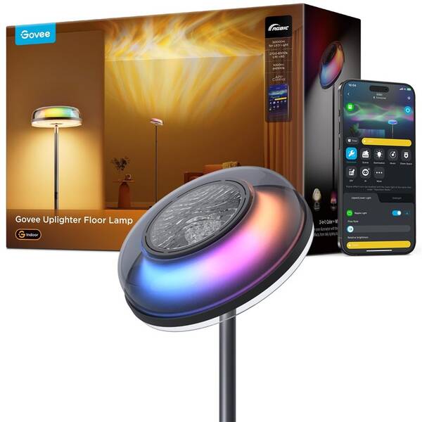 Stojacia lampa Govee Uplighter Floor Lamp RGBICWW, Matter sivá

