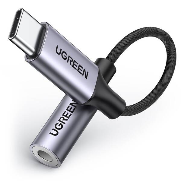 Redukcia UGREEN USB-C/ 3.5mm Jack sivá

