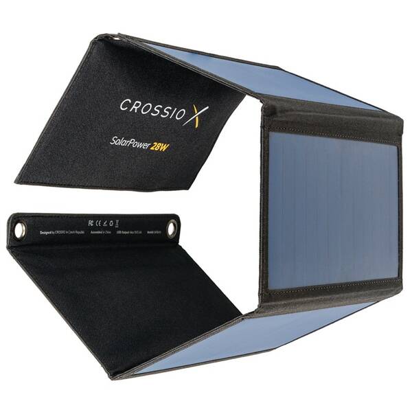 Solárna nabíjačka Crossio SolarPower 28W 3.0 čierny


