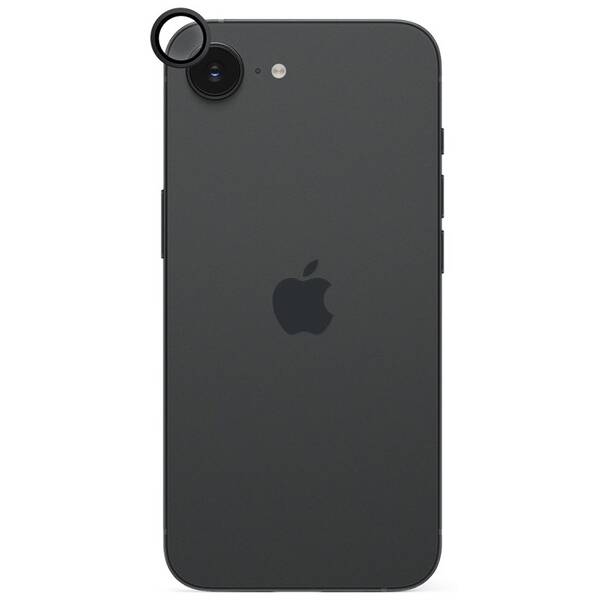 Ochranné sklo šošovky fotoaparátu Epico Aluminium Lens Protector na Apple iPhone 16e/17e čierne

