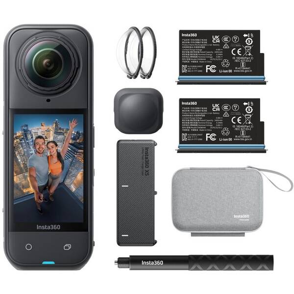 Outdoorová kamera Insta360 X5 Essentials Bundle čierna

