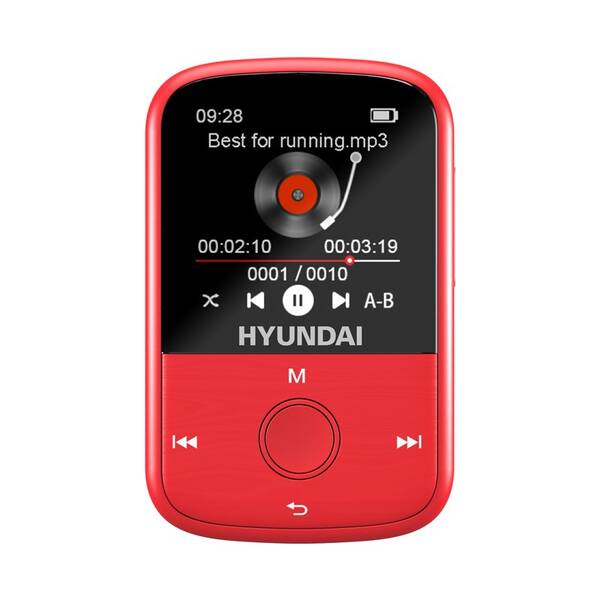 MP3 prehrávač Hyundai MPC 601 GB16 BT červený

