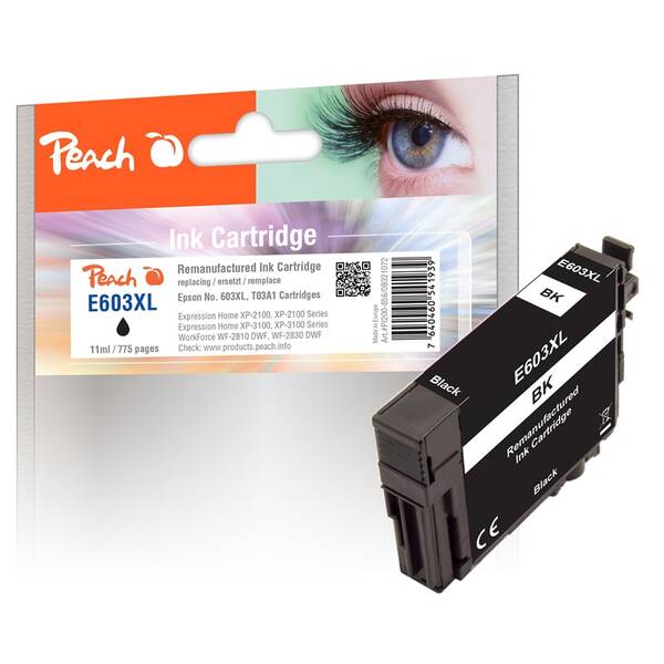 Cartridge Peach Epson 603XL, T03A1, 775 strán čierna

