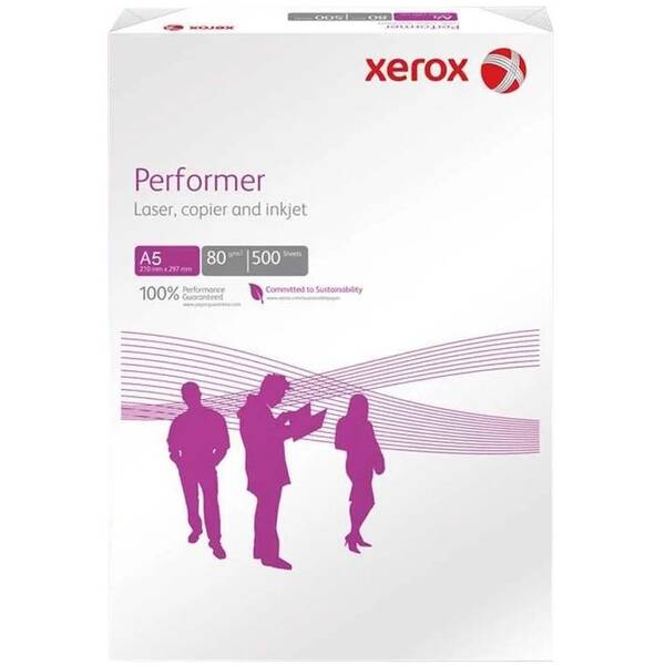 Papiere do tlačiarne Xerox Performer, A5, 80g, 500 ks 

