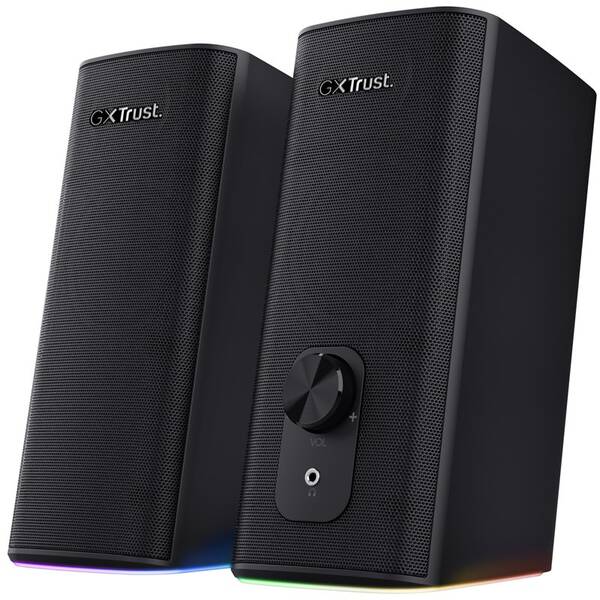 Reproduktory Trust GXT 612 Cetic RGB-Illuminated 2.0 Speaker Set, Bluetooth čierne

