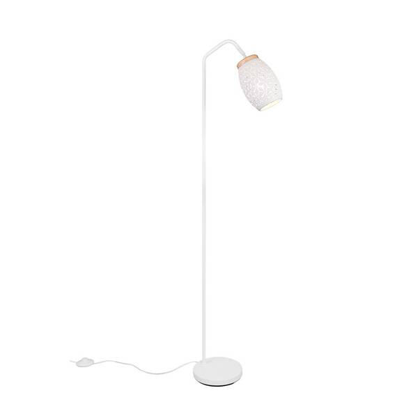 Stojacia lampa Reality BIDAR, E27 biela


