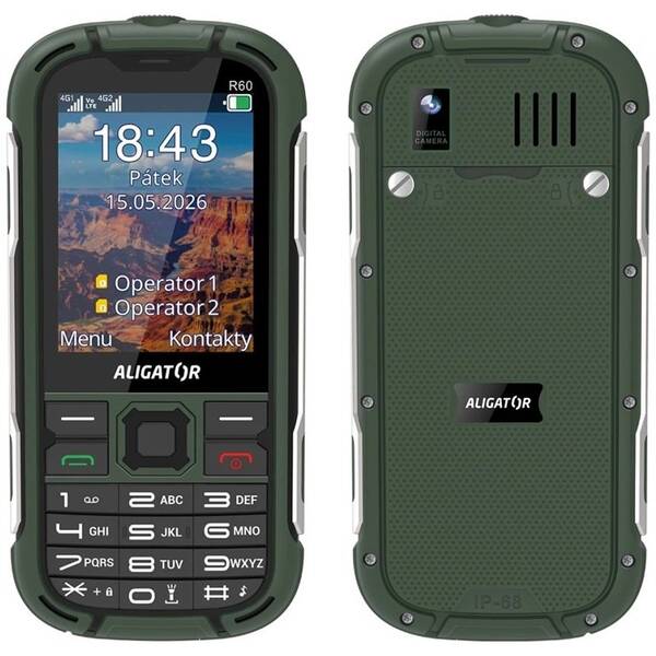 Mobilný telefón Aligator R60 eXtremo zelený

