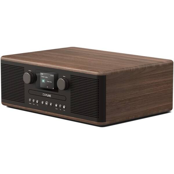 Rádioprijímač s DAB+ Pure Classic C-D6 čierny/hnedý

