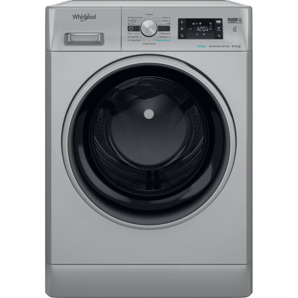 Práčka so sušičkou Whirlpool FFWDB 964369 SBSV EE strieborná

