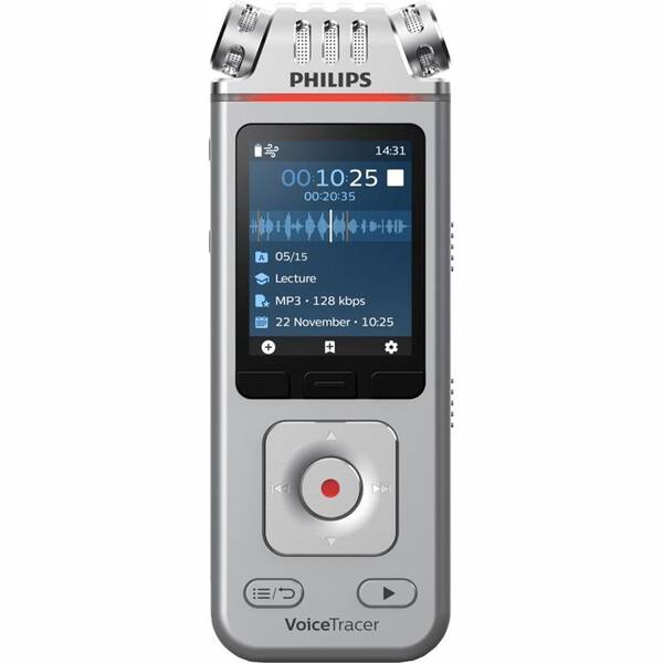 Diktafón Philips DVT4115 strieborný

