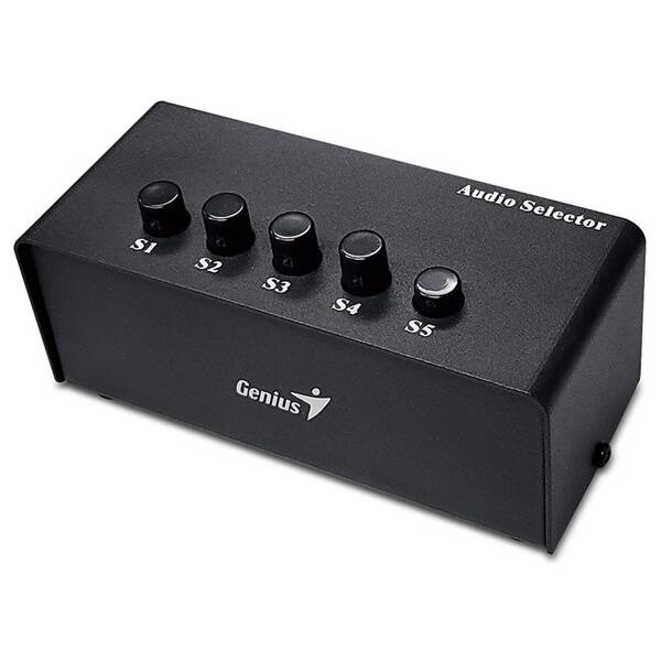 Prepínač Genius Stereo Switching Box čierny


