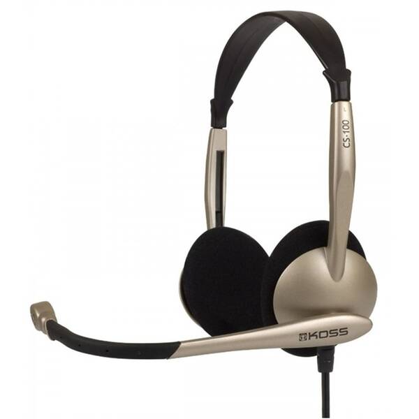 Headset Koss CS 100 čierny/strieborný

