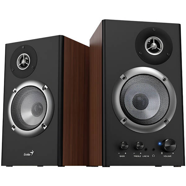 Reproduktory Genius SP-HF1200B čierne/hnedé

