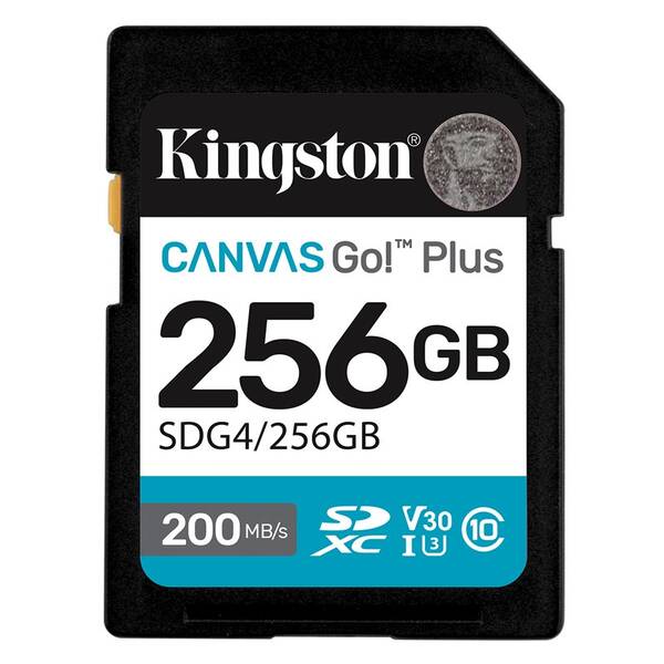 Pamäťová karta Kingston SDXC 256GB U3 UHS-I (200R/160W) 

