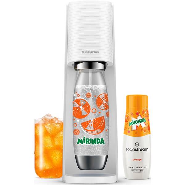 Výrobník sódovej vody SodaStream Terra White MIRINDA Mpack biely

