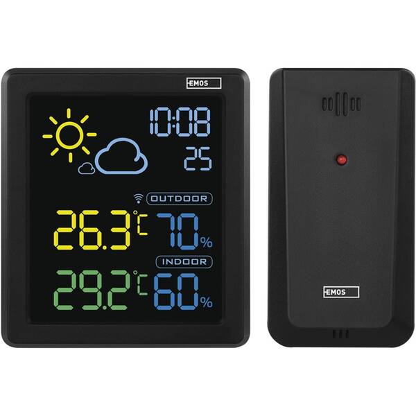 Meteorologická stanica EMOS E8647N čierna

