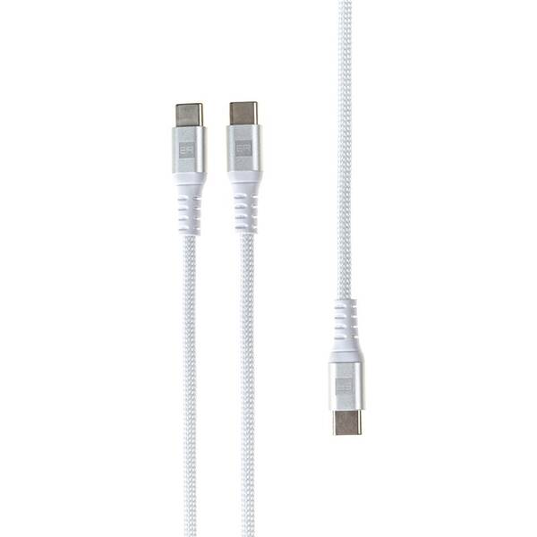 Kábel ERPOWER Intelligent Cable Extender USB-C/Dual USB-C 100W, 1,5m biely

