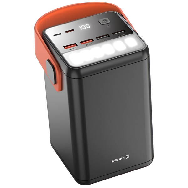 Powerbank Swissten Power Line 60 000 mAh 65 W PD čierny


