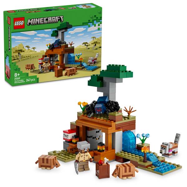 Stavebnica LEGO® Minecraft®  21269 Výprava do dolu a pásovec 

