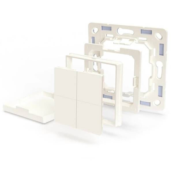 Adaptér Shelly pre BLU Wall Switch 4 (pre Shelly rámčeky) biely

