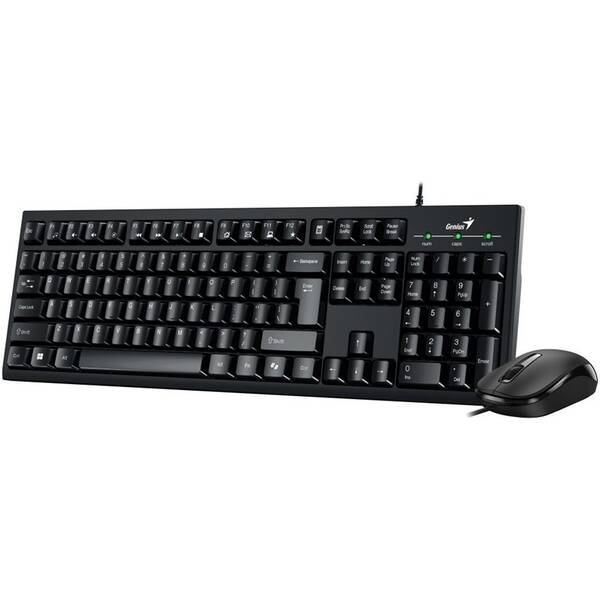 Klávesnica s myšou Genius KM-100SE, Copilot, USB, CZ+SK layout čierny


