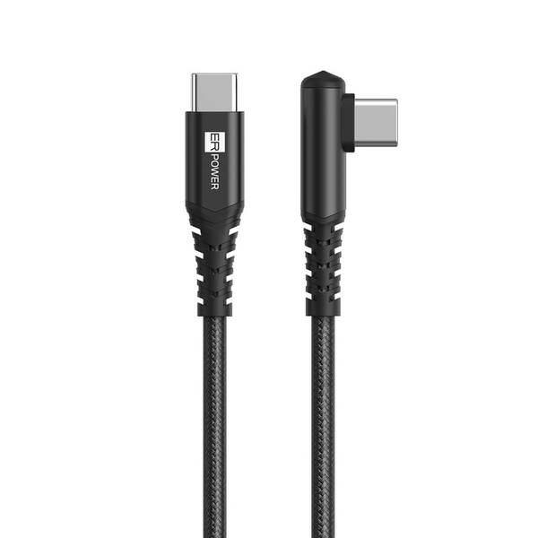 Kábel ERPOWER Simple Woodpecker USB-C/USB-C, 1,5m čierny


