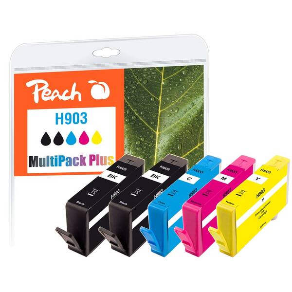 Cartridge Peach HP 903, MultiPack Plus, 2x 330/3x 345 strán - CMYK 

