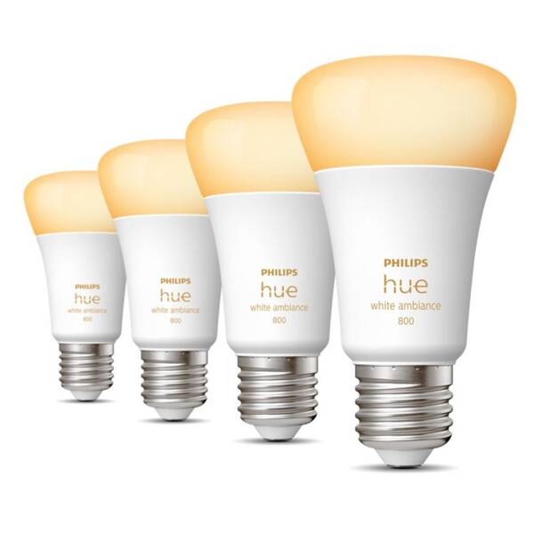 Inteligentná žiarovka Philips Bluetooth, 6W, E27, White Ambiance (4ks) 

