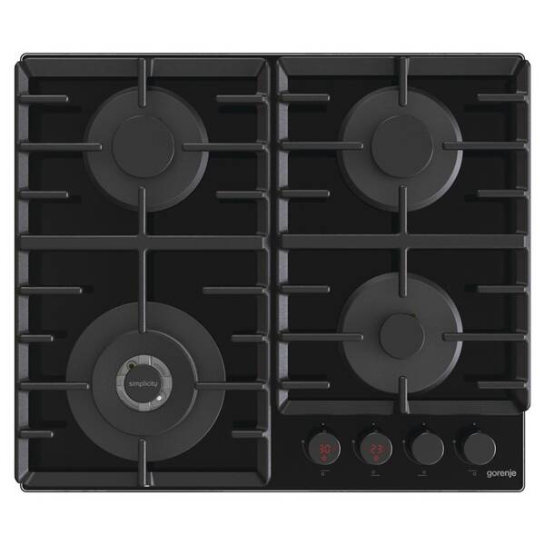 Plynová varná platňa Gorenje GKTW642SYB SimpleOff čierna


