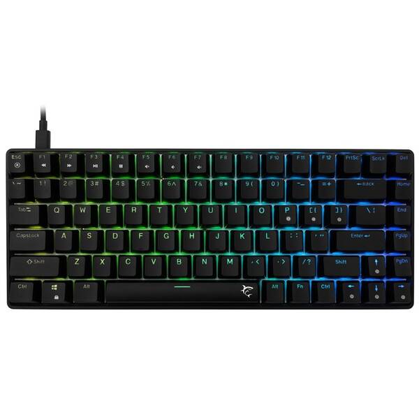 Klávesnica White Shark HAMACHI, RGB, Blue Switch, US layout čierna

