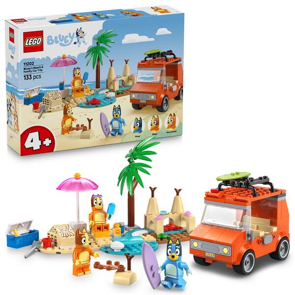 Stavebnica LEGO® Bluey 11202 Bluey a rodinný výlet autom na pláž 

