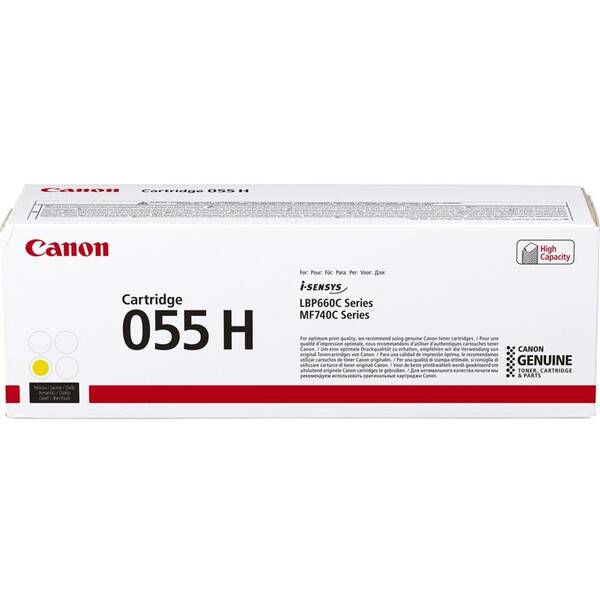 Toner Canon CRG 055 H, 5900 strán žltý

