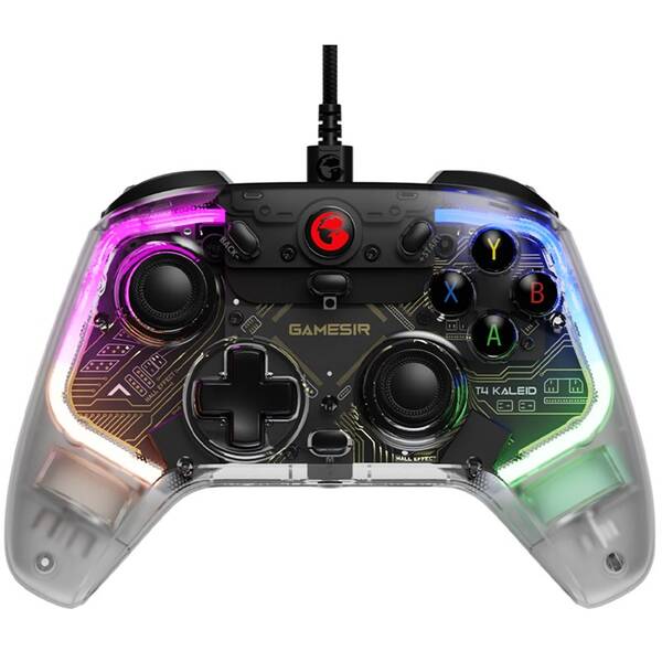 Gamepad GameSir T4 Kaleid RGB čierny/priehľadný

