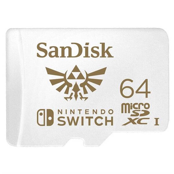 Pamäťová karta SANDISK Micro SDXC 64GB UHS-I U3 (V30) pre Nintendo Switch (100R/60W) 

