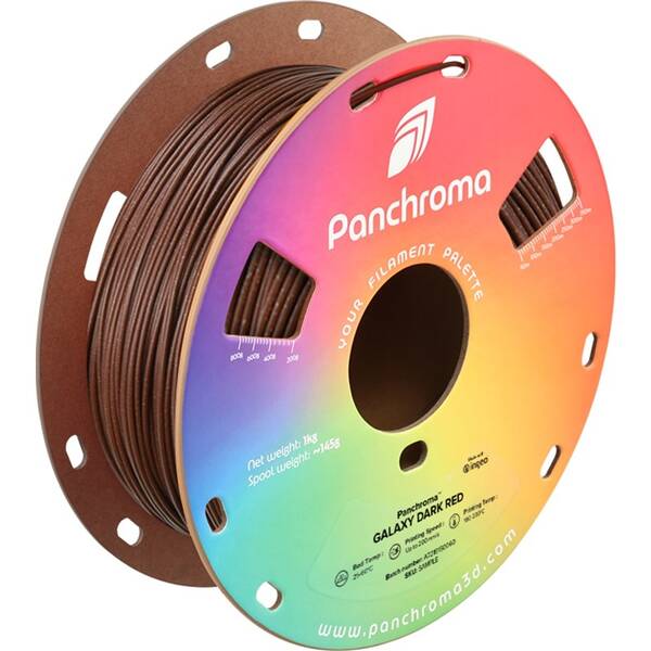 Tlačová struna (filament) Polymaker Panchroma PLA Galaxy červený

