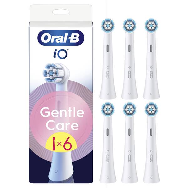 Náhradné hlavice Oral-B iO Gentle Care White (6 ks) biela

