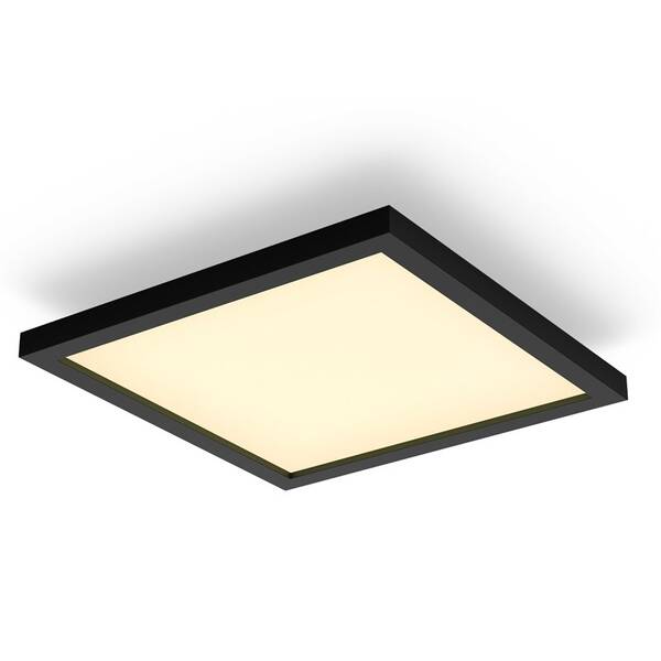 LED stropné svietidlo Philips Aurelle, štvorcové, 39W čierne

