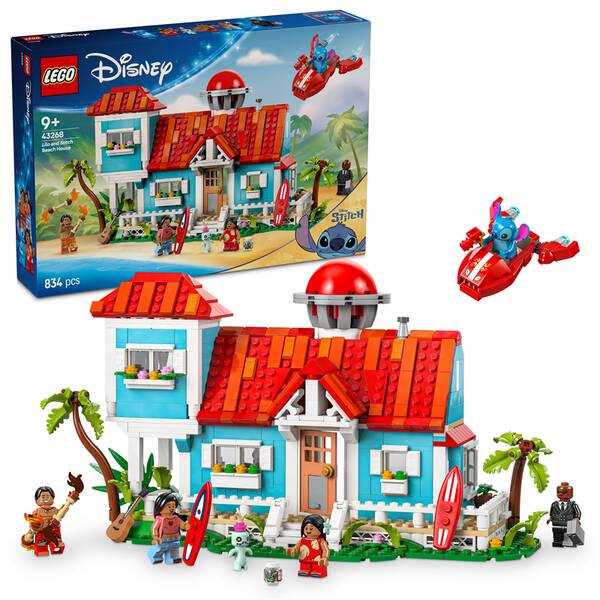 Stavebnica LEGO® │ Disney 43268 Lilo a Stitch a domček na pláži 

