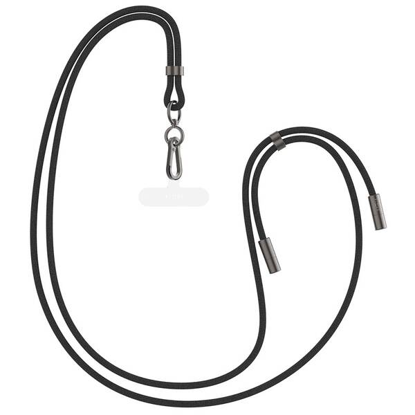 Kábel FIXED Neck Cable pro telefony se zadním krytem, USB-C/USB-C, 1.6 m, PD 60W, 480Mbps čierny

