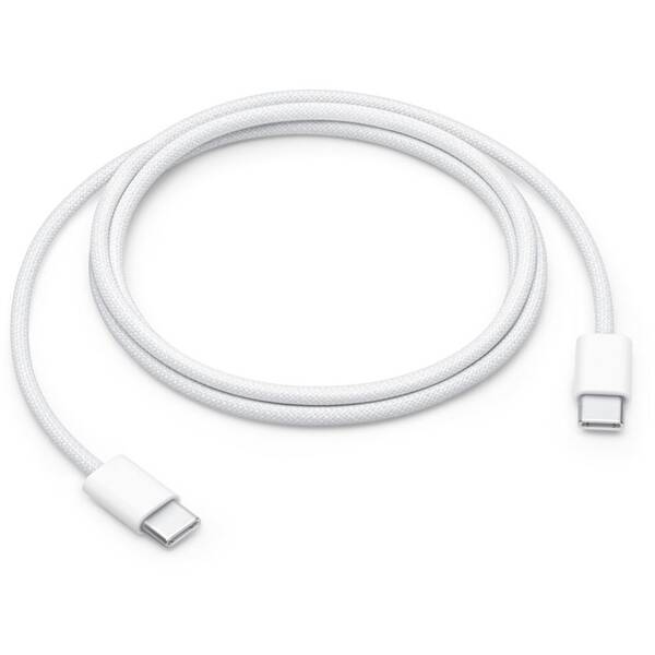 Kábel Apple USB-C/USB-C 60 W opletený, 1m (2024) biely

