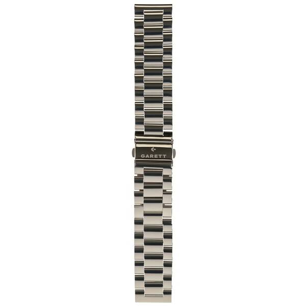 Remienok Garett univerzálny (22 mm), kovový typ Solid strieborný

