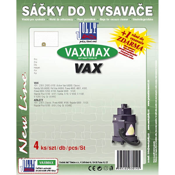 Vrecká pre vysávače Jolly MAX VAX 1 (4 ks) 

