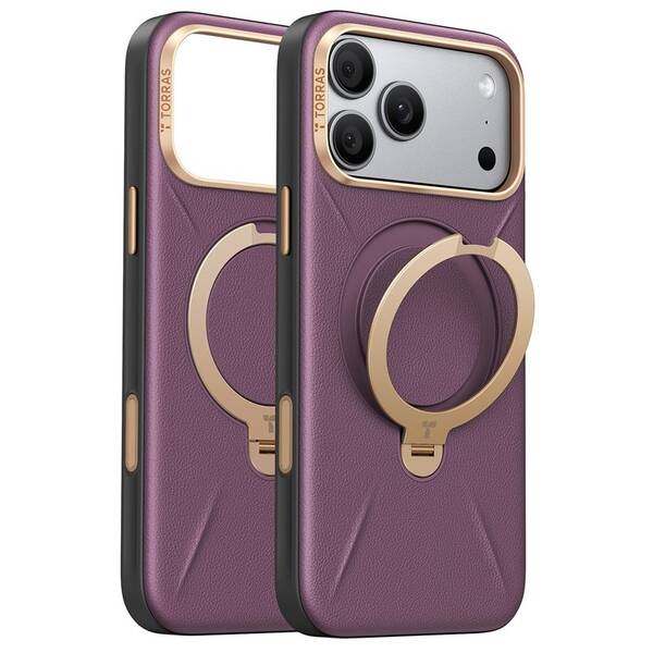 Kryt na mobil Torras Ostand Q3 VegSkin na Apple iPhone 18 Pro Max fialový

